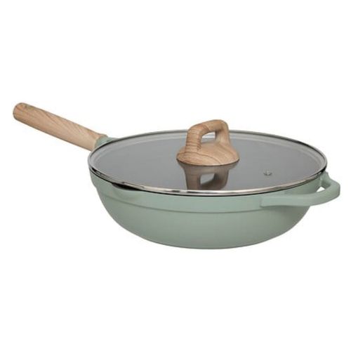 Sauteuse En Fonte D'aluminium Horizon - Diam. 28 Cm - Vert