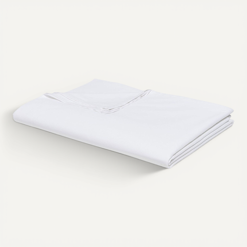 Drap plat 100% Satin de coton Peigné - 80 fils -cm² - Océan - 270 x 300 cm pou