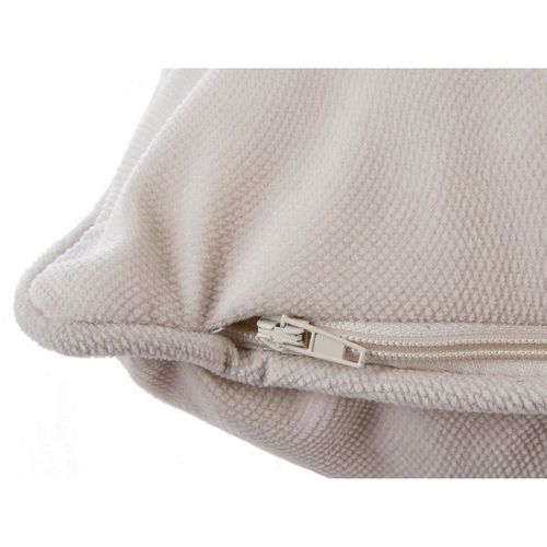 Coussin "lilou" Effet Velours 45 X 45 Cm - Ivoire - 45x45 Cm