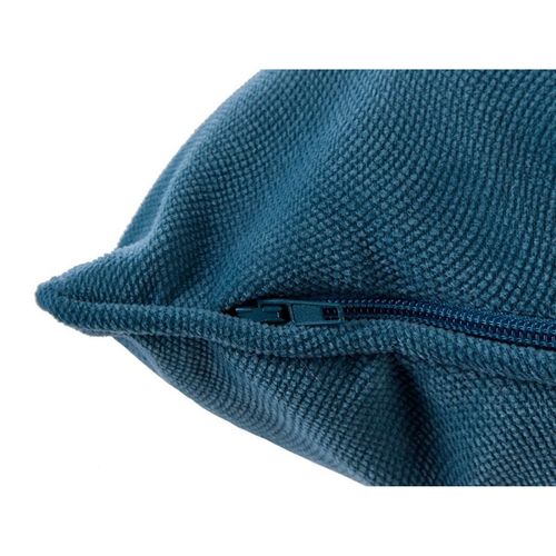 Coussin "lilou" Effet Velours 30 X 50 Cm - Bleu - 30x50 Cm