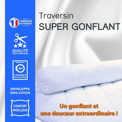 Polochon Volume Pour Lit 140 "univers Decor" Confort Super Gonflant Isolane