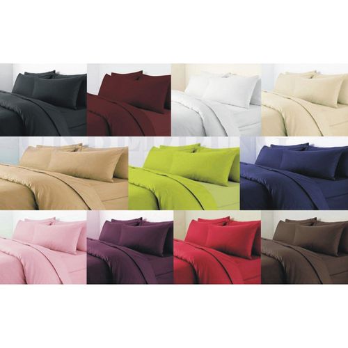 Housse De Couette Unie Taupe 260 X 240 Cm / 100% Coton / 57 Fils/cm² - Beige - 260x240 Cm