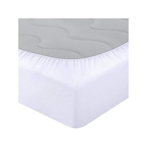 Protège Matelas "bambou" Imperméable 180 X 200 Cm "king Size" Bonnet 35 Cm - Blanc - 180x200 Cm