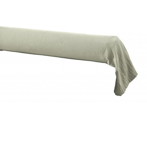 Taie De Traversin "gaïa" "gaze De Coton" - Vert Clair - 85x185 Cm