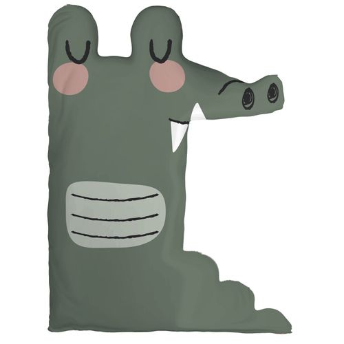 Coussin Déco Déhoussable Réversible Gamme "minots" 100% Coton - Gris Foncé - 37,5x50 Cm