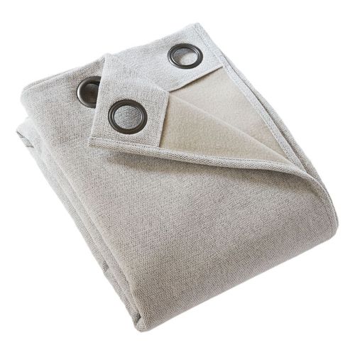 Rideau Occultant Phonique Et Thermique Doublé Polaire "bjorn" 100% Opaque - Taupe - 140x180 Cm