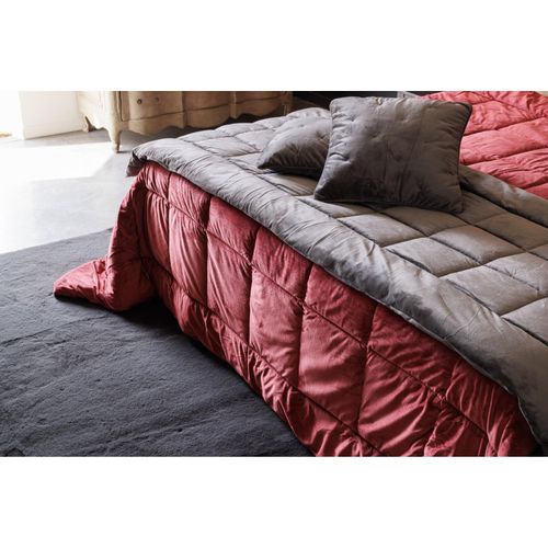 Couvre Lit Velours Matelassé "moki"- Vent Du Sud - Moki Camel - 180 X 240 Cm