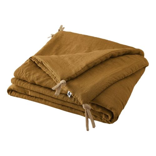 Edredon Ou Bout De Lit Matelassé 90 X 200 Cm "soline" Lin Lavé