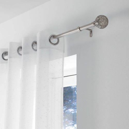 Tringle Extensible En Kit Complet (120 À 210 Cm) "globa" - Gris - 240x260 Cm
