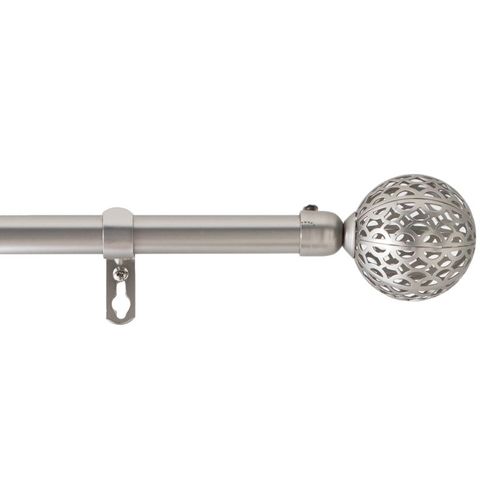 Tringle Extensible En Kit Complet (120 À 210 Cm) "globa" - Gris - 240x260 Cm