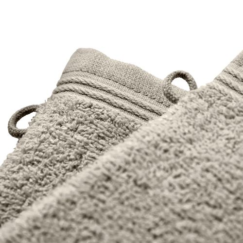 Lot De 2 Gants De Toilette "spa" 15 X 21 Cm / 400 Gr/m² - Beige - 15x21 Cm