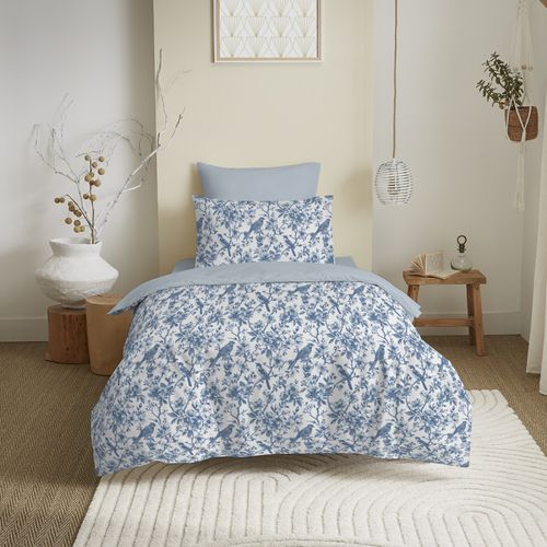 Housse De Couette Enfant Reversible - 90x190 Cm + 1 Taie - Microfibre Douce, Motif Raton Laveur & Roses - 4