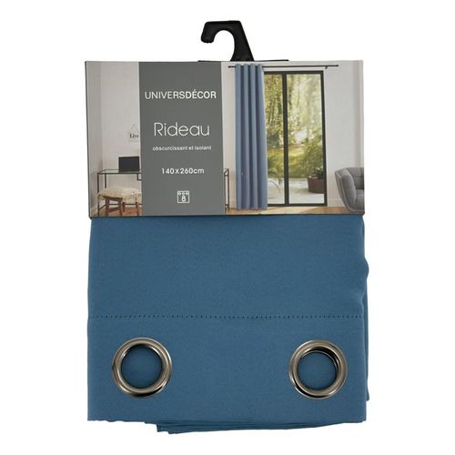 Lot De 2 Rideaux Occultant 140 X 260 Cm "night" Bleuet - Bleu - 140x260 Cm