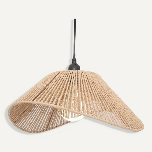 Suspension "myha" Encorde Naturel - Beige - 31x31x31 Cm