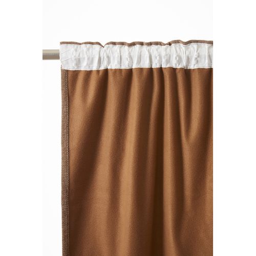 Rideau Occultant Phonique Et Thermique Doublé Polaire 100% Opaque - Marron - 140x260 Cm