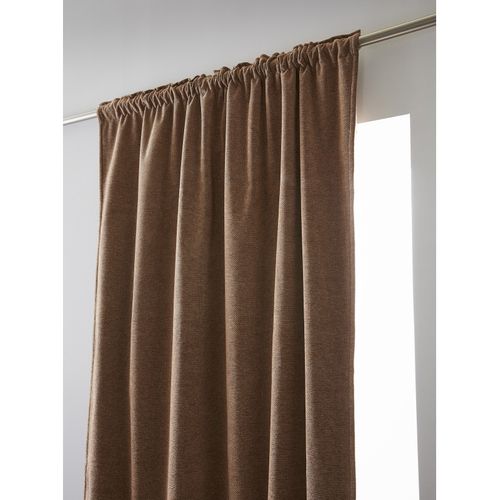 Rideau Occultant Phonique Et Thermique Doublé Polaire 100% Opaque - Marron - 140x260 Cm