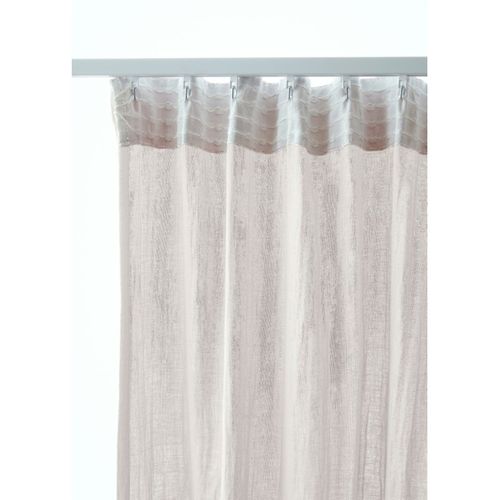 Ruban Fronceur Pour Rideaux 30 M X 2,5 Cm - Blanc + 20 Crochets - Polyester Résistant - Pour Couture DIY