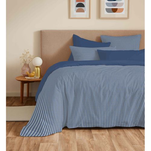Pack Complet Housse De Couette Réversible "vanessa" 6 Pièces Gabrielle Marine - 160x200 Cm