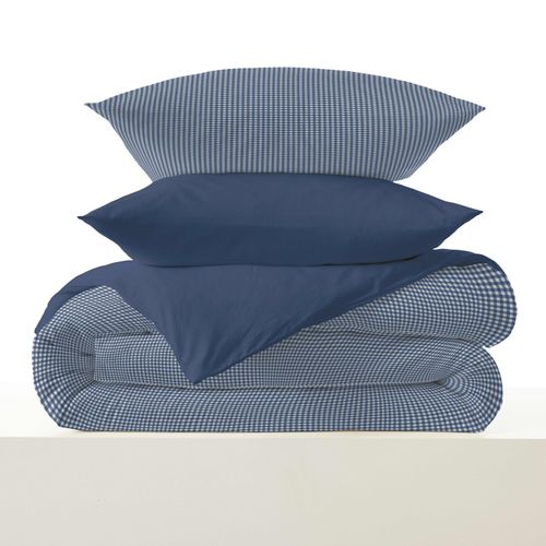 Pack Complet Housse De Couette Réversible "vanessa" 6 Pièces Gabrielle Marine - 160x200 Cm