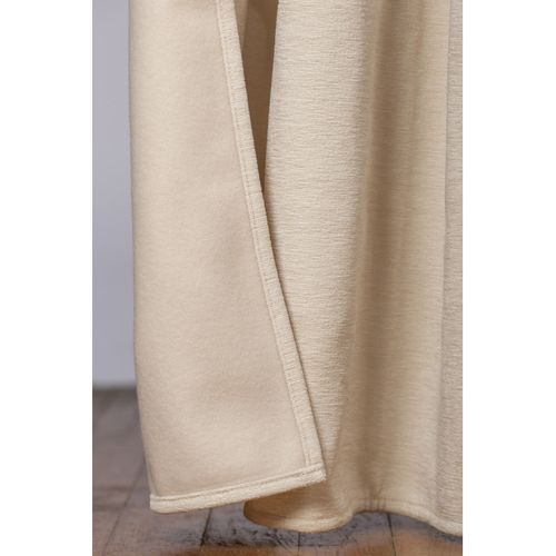 Rideau Occultant Phonique Et Thermique Chenille Doublé Polaire - Beige - 140x240 Cm