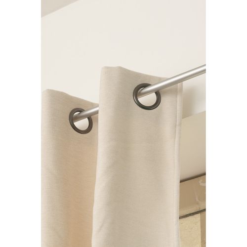 Rideau Occultant Phonique Et Thermique Chenille Doublé Polaire - Beige - 140x240 Cm