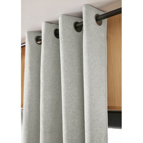 Lot De 2 Rideaux Occultants Phoniques Et Thermiques Doublés 100% Opaque - Vert Clair - 140x180 Cm