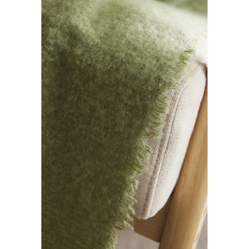 Plaid 130 X 170 Cm Polyester Tricot Uni Effet Mohair "melia"