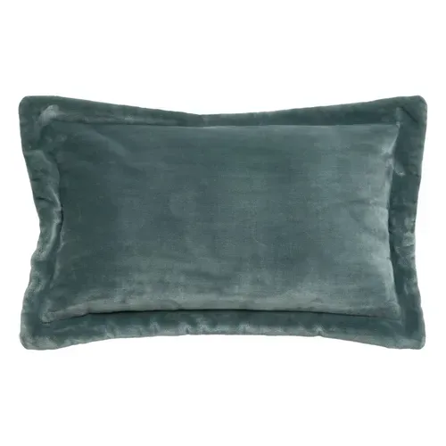 Coussin "cuddly" 38 X 58 Cm Et 53 X 53 Cm Flanelle 550 G - Bleu - 38x58 Cm