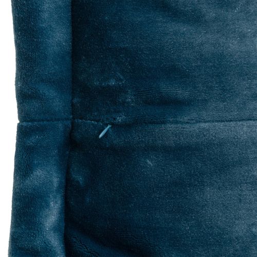 Coussin "cuddly" 38 X 58 Cm Et 53 X 53 Cm Flanelle 550 G - Bleu Paon - 38x58 Cm