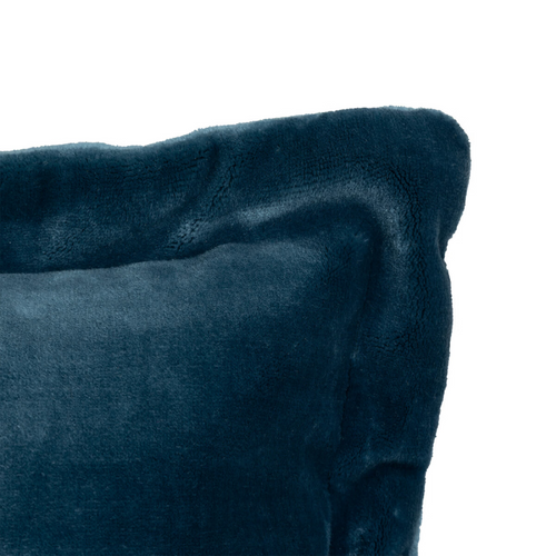 Coussin "cuddly" 38 X 58 Cm Et 53 X 53 Cm Flanelle 550 G - Bleu Paon - 38x58 Cm