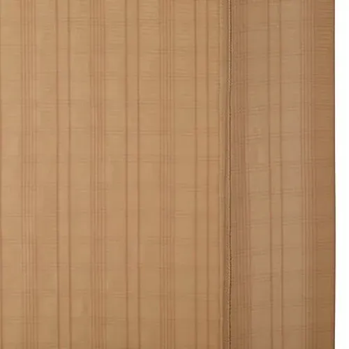 Voilage "noa" Motif Rayures Plissées Tamisant 140 X 240 Cm - Beige - 140x240 Cm