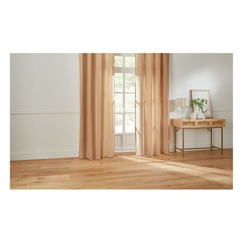Voilage "noa" Motif Rayures Plissées Tamisant 140 X 240 Cm - Beige - 140x240 Cm