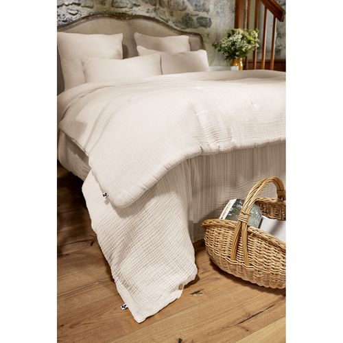 Bout De Lit "ina" 90 X 220 Cm "quadruple Gaze De Coton"