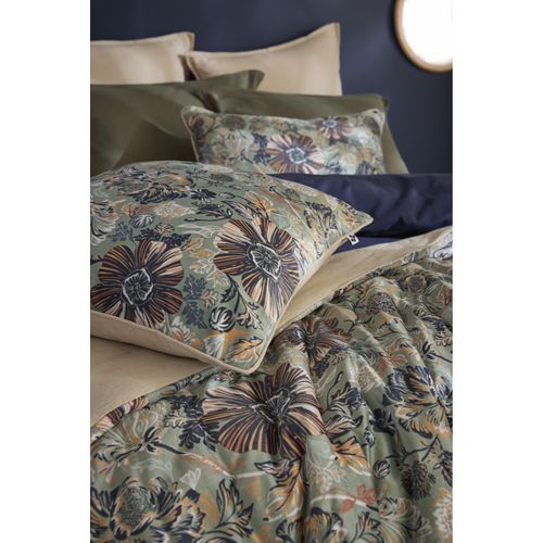 Coussin Déhoussable 50 X 50 Cm "isaline" Velours Imprimé - Multicolor - 50x50 Cm