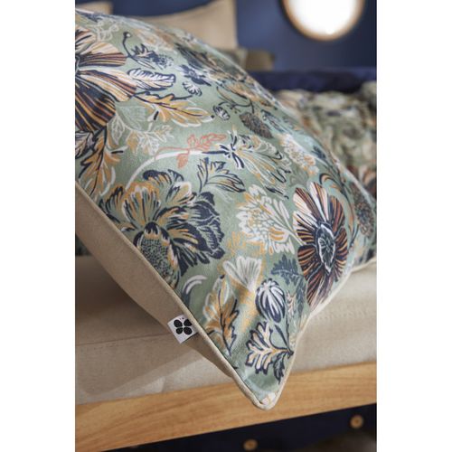 Coussin Déhoussable 50 X 50 Cm "isaline" Velours Imprimé - Multicolor - 50x50 Cm