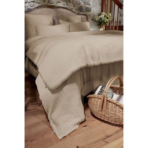 Bout De Lit "ina" 90 X 220 Cm "quadruple Gaze De Coton"