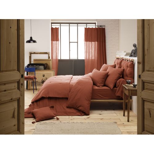 édredon 150 X 150 Cm – Double Gaze De Coton – Terracotta
