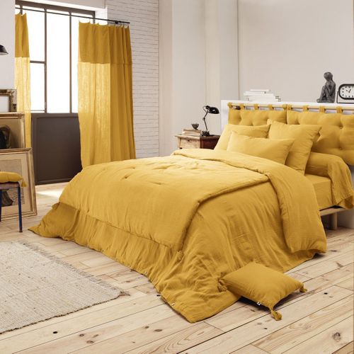 édredon 150 X 150 Cm – Double Gaze De Coton – Safran
