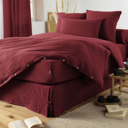 Cache-sommier 140 X 190 Cm – Double Gaze De Coton 125 G/m² – Gaïa Bordeaux