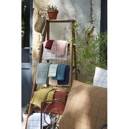 Taie D'oreiller Gaze De Coton Tissée  50 X 70 Cm Gaia Match Rose Clair