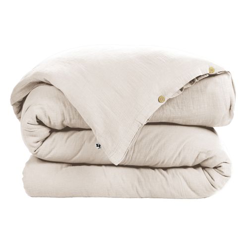 Housse De Couette 260 X 240 Cm – Double Gaze De Coton –  Gaïa  Pampa