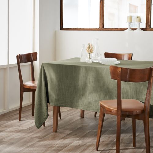 Nappe Rectangulaire 150 X 250 Cm – Double Gaze De Coton – Gaïa Romarin