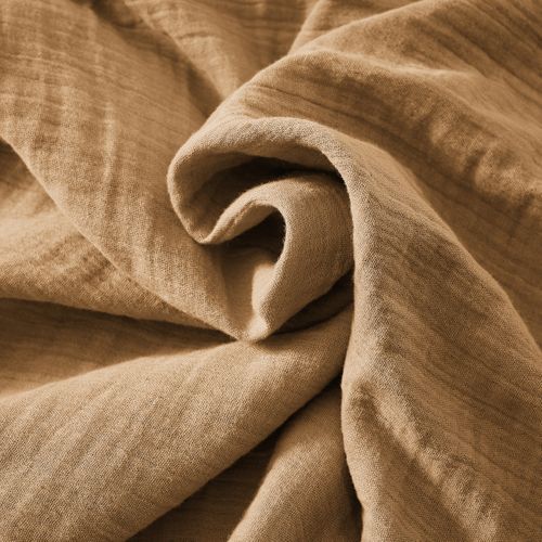 Nappe Rectangulaire 150 X 350 Cm – Double Gaze De Coton – Gaïa Camel