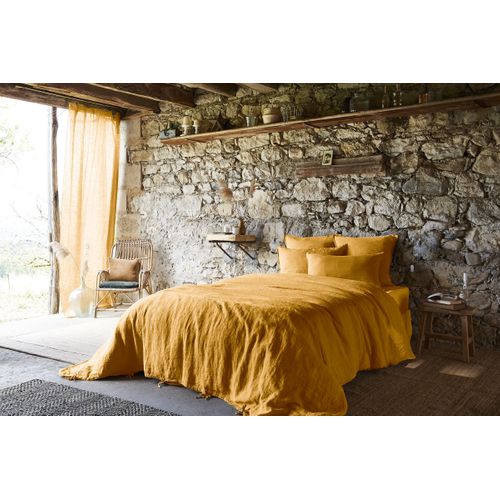 Drap Plat 240 X 300 Cm – Lin Lavé Français - Soline Miel