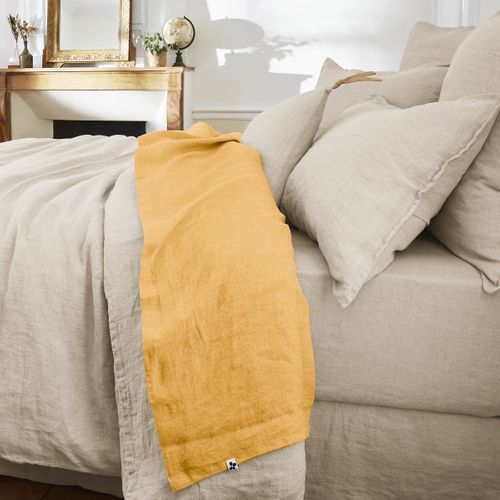 Drap Plat 240 X 300 Cm – Lin Lavé Français - Soline Miel