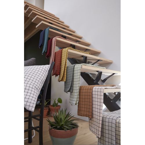 Taie D’oreiller 50 X 70 Cm – Gaze De Coton Tissée – Gaïa Mix – Eucalyptus