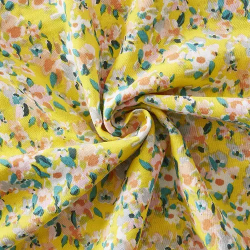 Coussin Déhoussable Avec Passepoil 45 X 45 Cm – Gaze De Coton Imprimée Manon