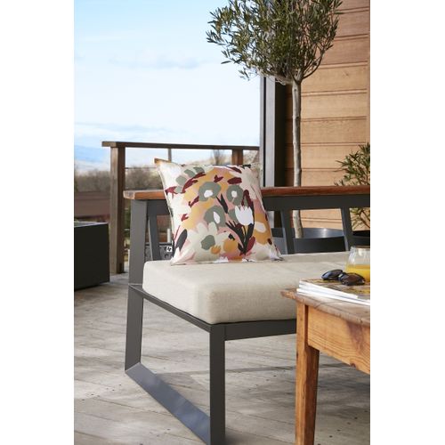Coussin Déhoussable 45 X 45 Cm – Gaze De Coton Imprimée Léane