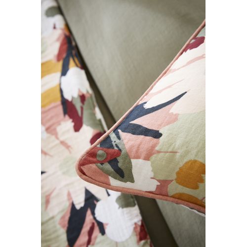 Coussin Déhoussable 45 X 45 Cm – Gaze De Coton Imprimée Léane