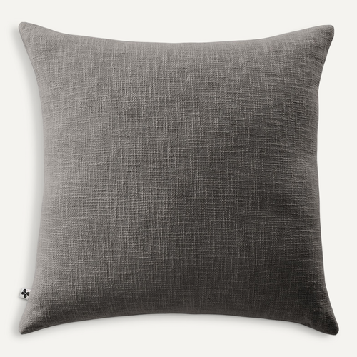 Coussin Déhoussable 45 X 45 Cm – 100 % Coton Texturé – Sixtine Ardoise